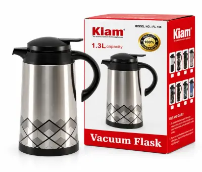 Kiam FL-105 Printed Vacuum Flask – 1.3L