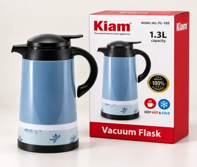 Kiam FL-105 Printed Vacuum Flask – 1.3L