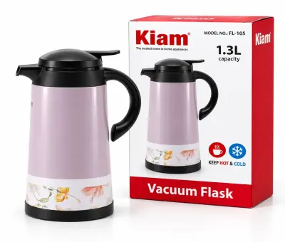 Kiam FL-105 Printed Vacuum Flask – 1.3L