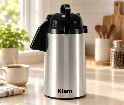 Kiam 3303 Silver Pump Vacuum Flask – 3L