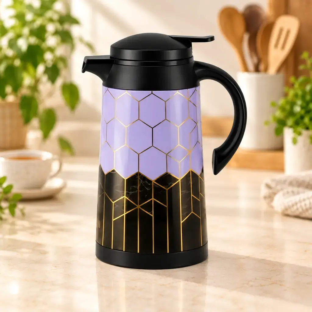 Kiam FL-106 Printed Vacuum Flask – 1L