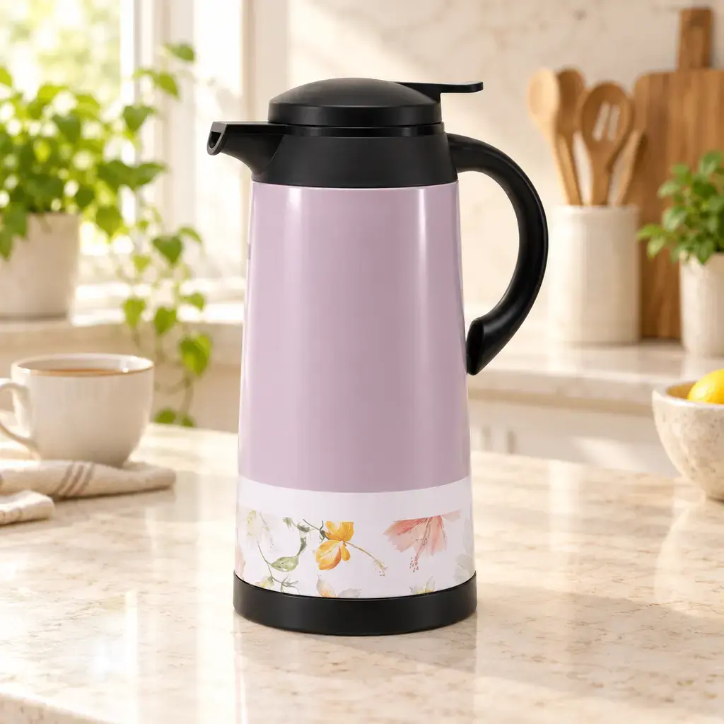 Kiam FL-106 Printed Vacuum Flask – 1L