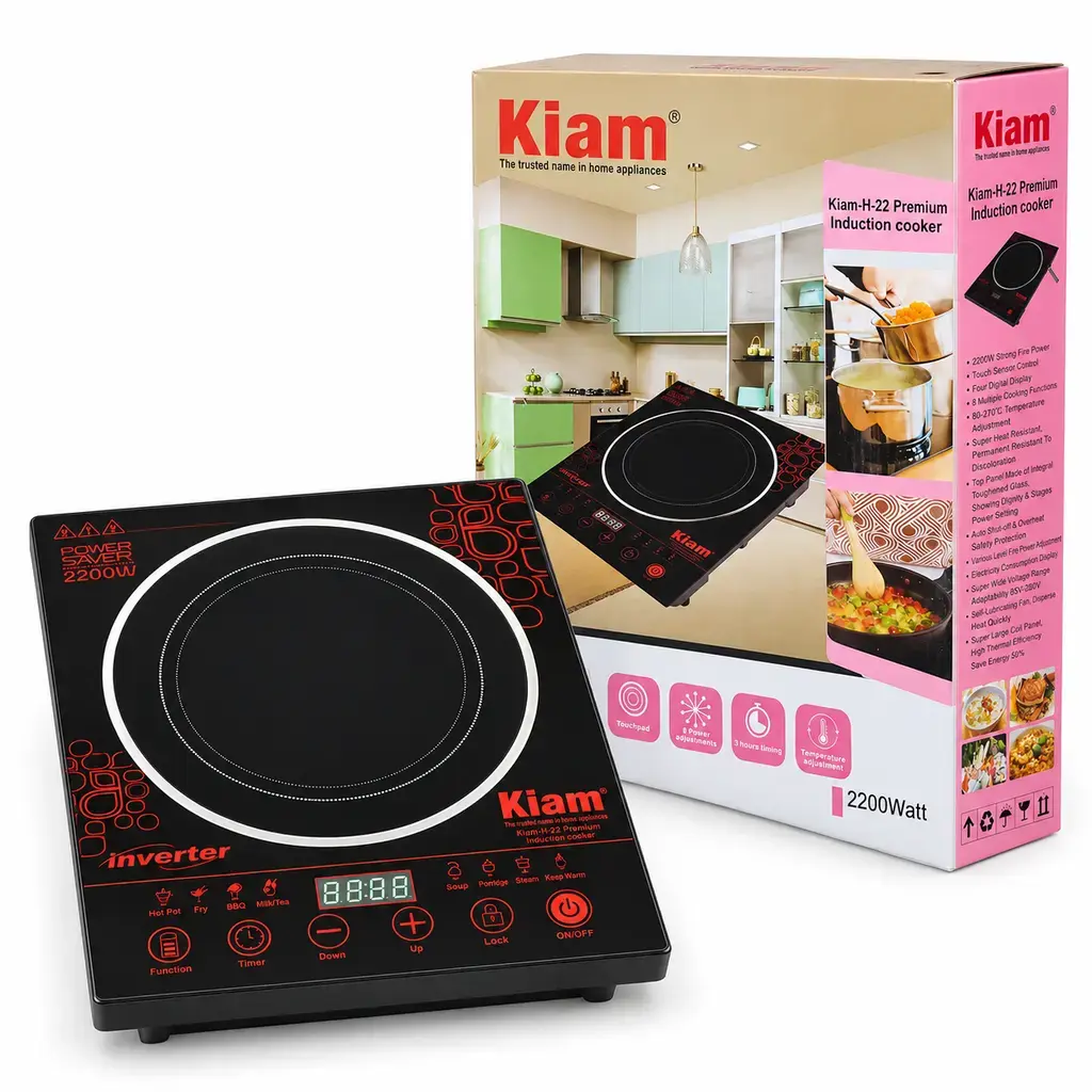 Kiam H-22 Premium Induction Cooker – 2200W