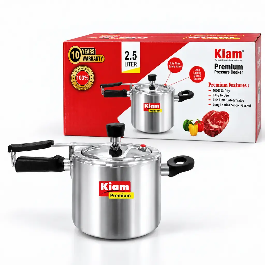 Kiam Premium Pressure Cooker – 2.5L