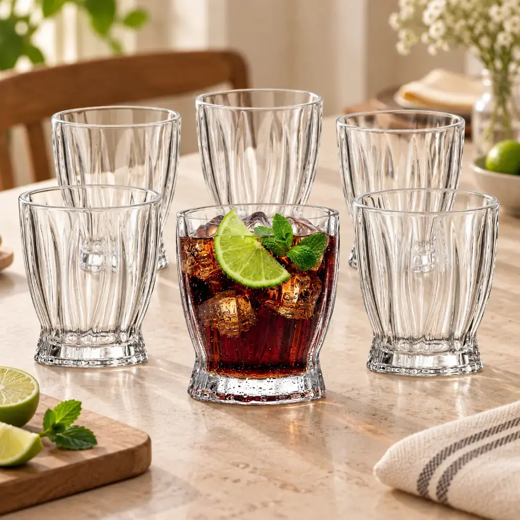 Kiam K-603 Premium Coke Glass Set – 6 Pieces