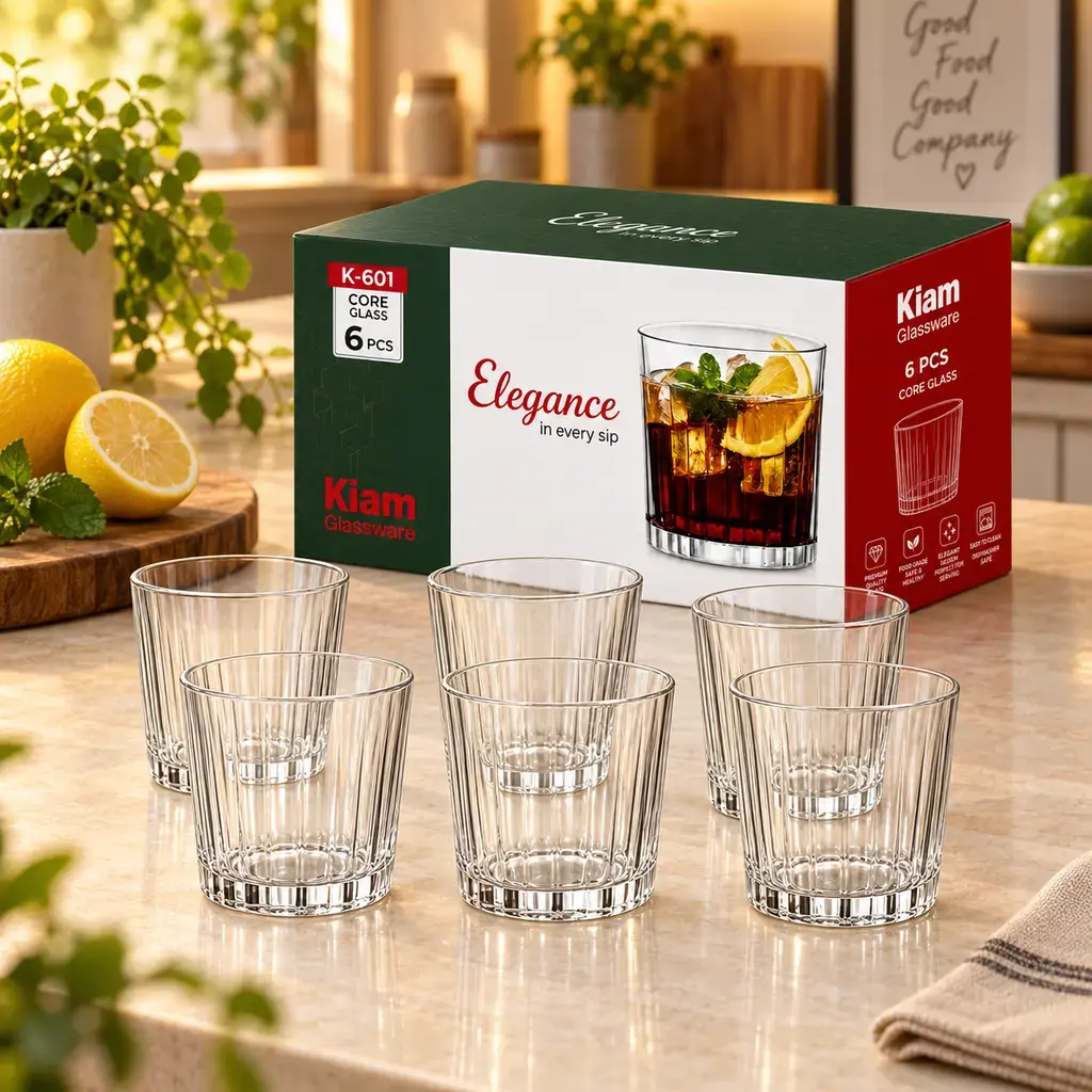 Kiam K-601 Coke Glass Set – 6 Pieces