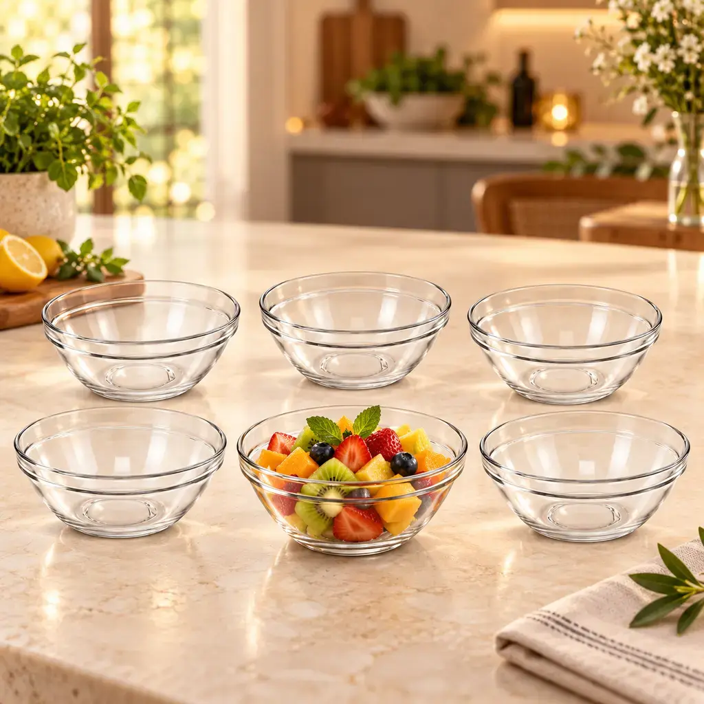 Kiam K-514 Glass Bowl Set – 6 Pieces