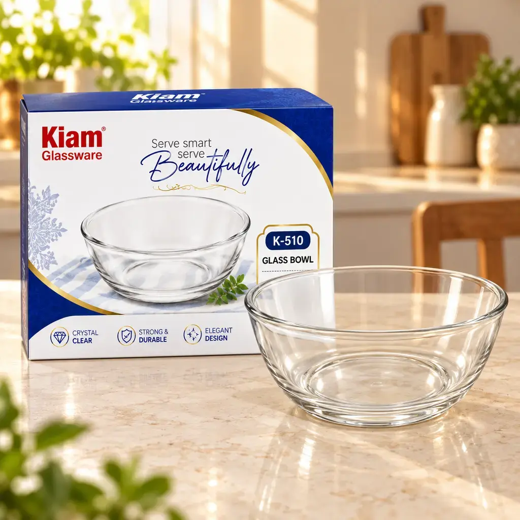 Kiam K-510 Glass Serving Bowl – Single Piece