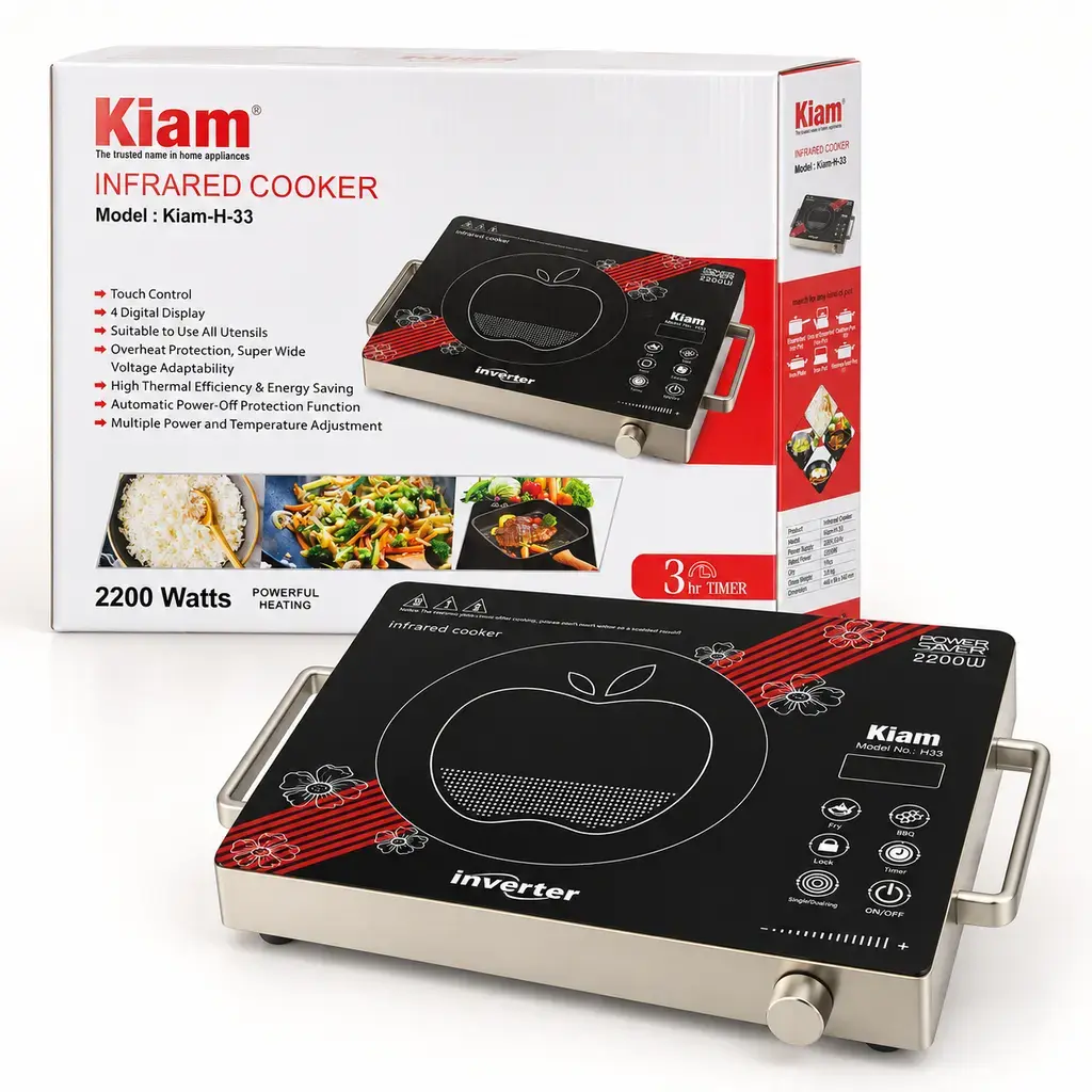 Kiam H-33 Infrared Cooker – 2200W