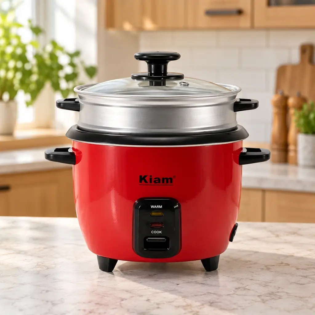 Kiam DRC-4701 Double Pot Drum Rice Cooker 1.2L – 400W