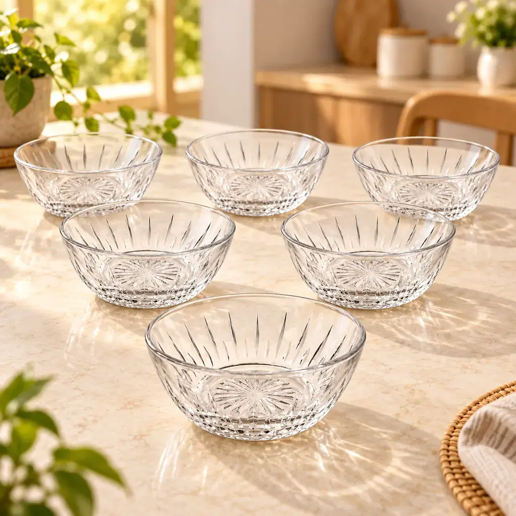 Kiam K-505 Glass Bowl Set – 6 Pieces