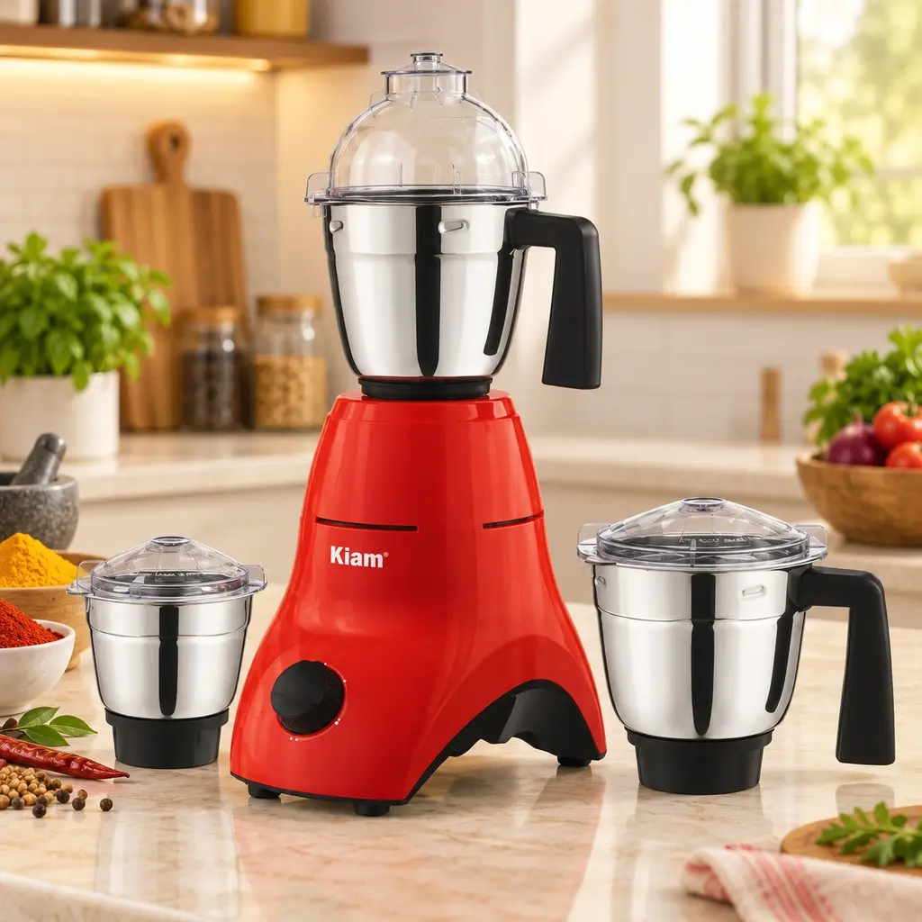 Kiam BL-900 3 in 1 Mixer Grinder – 750W – Red