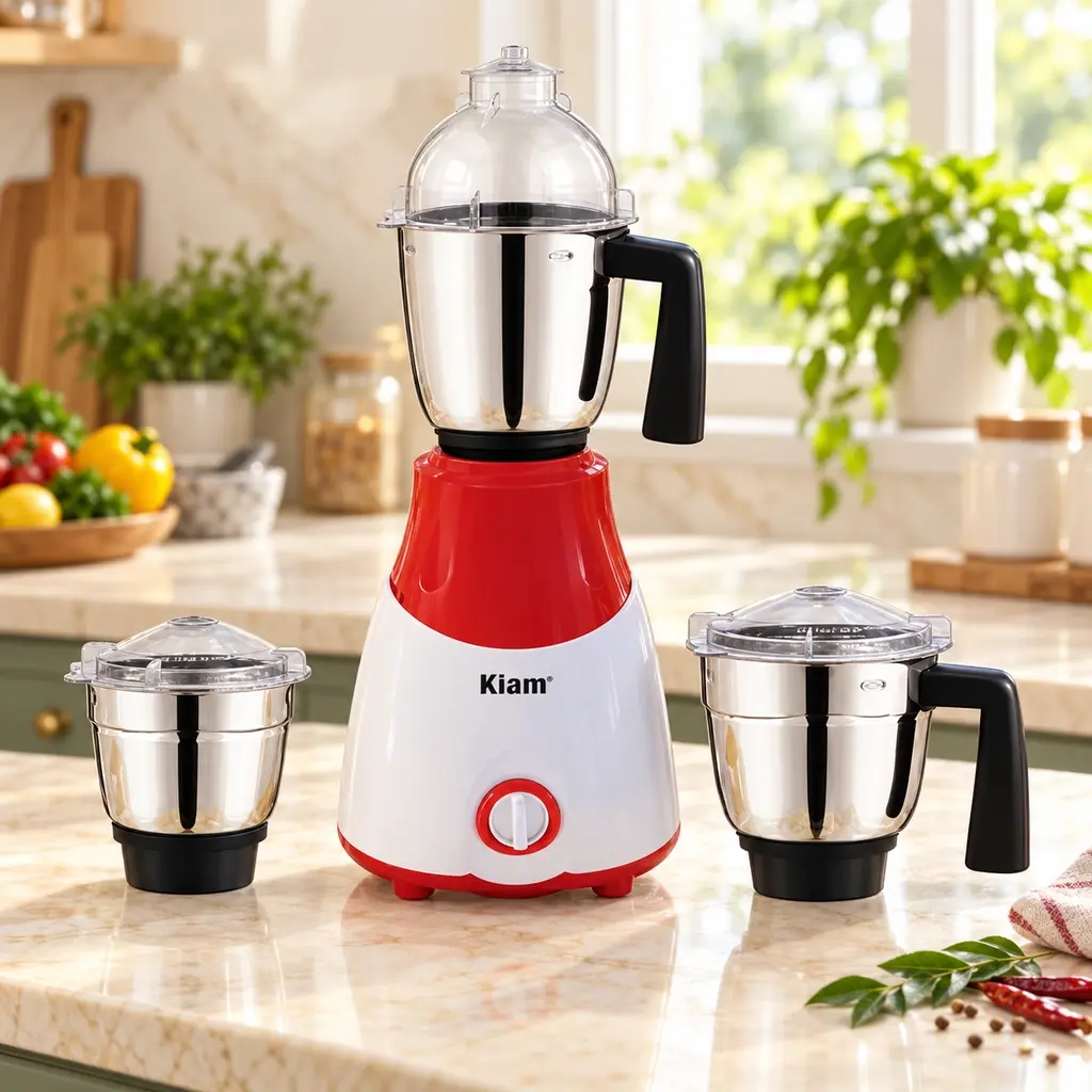 Kiam BL-1700 Mixer Grinder – 750W – Red & White