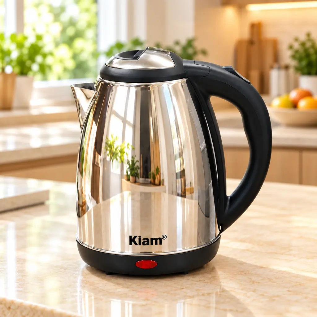 Kiam M46 Stainless Steel Electric Kettle – 1.8L – 1500W