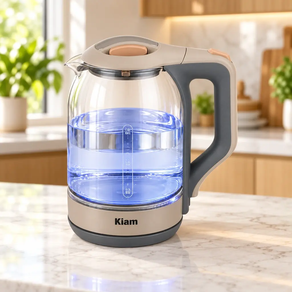 Kiam BL002 Glass Electric Kettle – 1.8L – 1500W