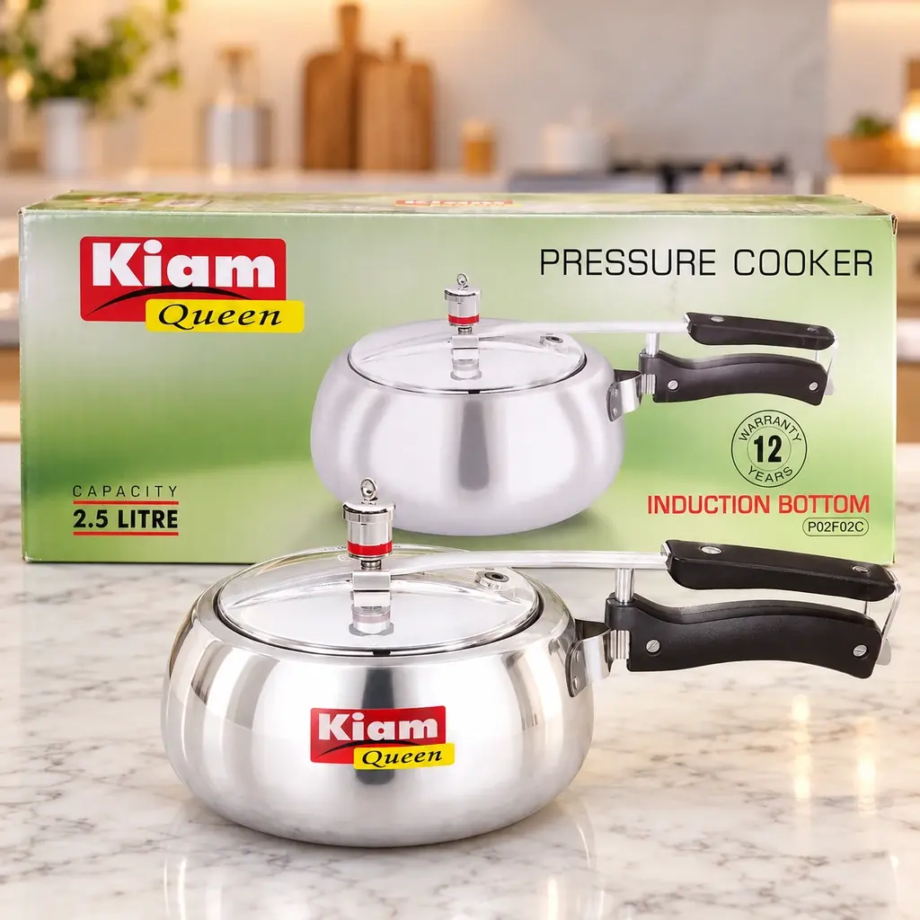 Kiam Queen Induction Bottom Pressure Cooker – 2.5L