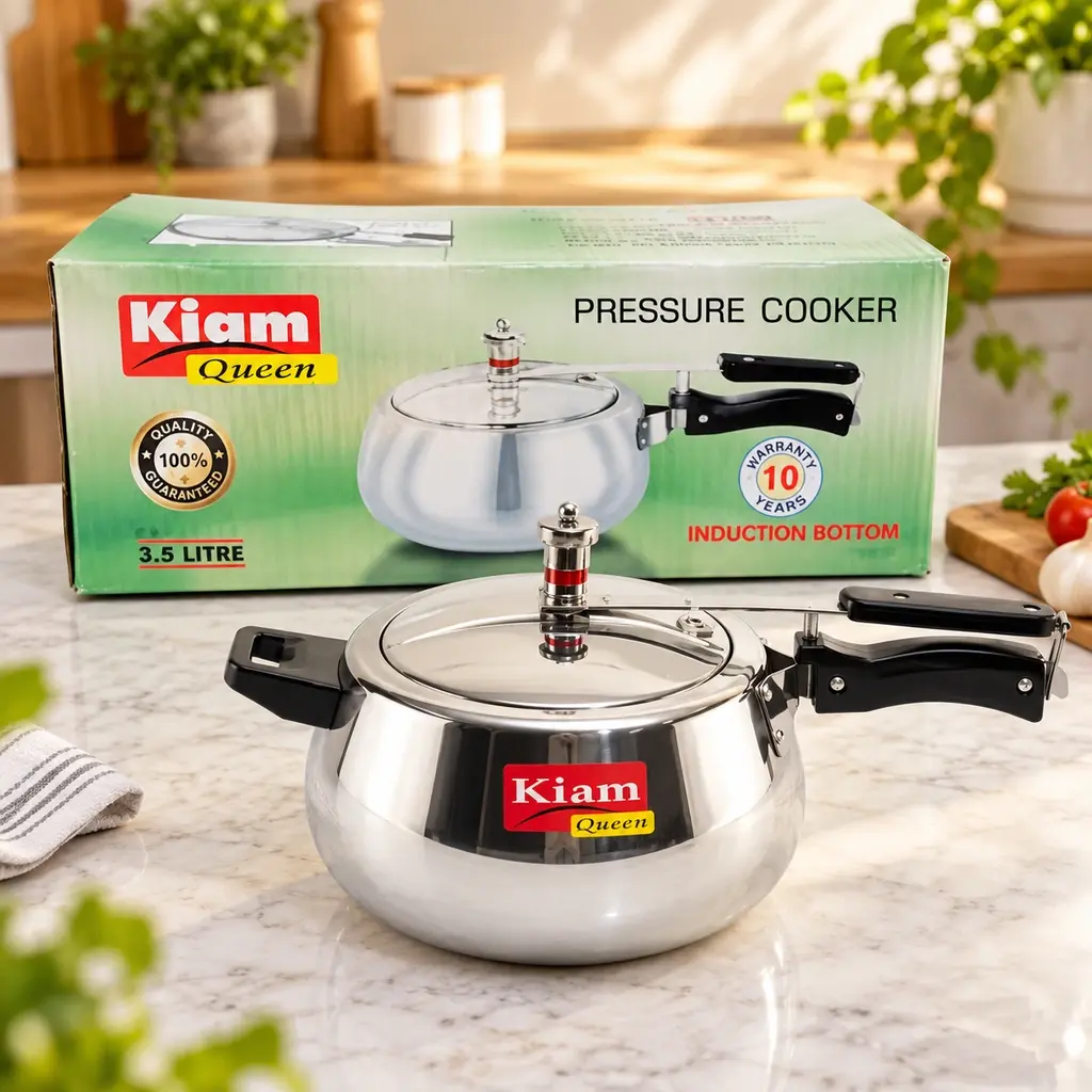 Kiam Queen Induction Bottom Pressure Cooker – 3.5L