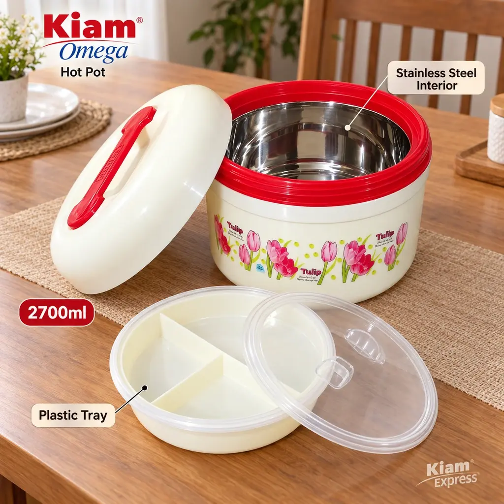 Kiam Omega FP Hot Pot with Lid – 2700ml