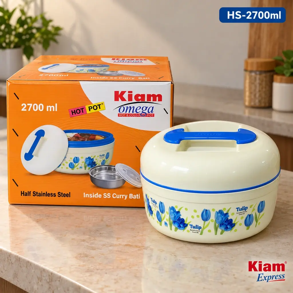 Kiam Omega HS Hot Pot with Stainless Steel Curry Bowl – 2700ml