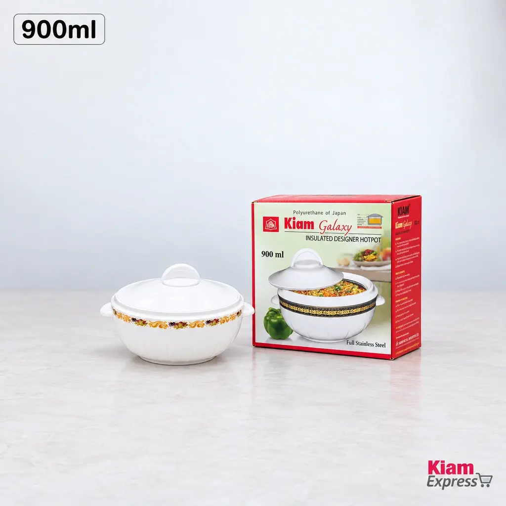 Kiam Galaxy Insulated Hot Pot with Lid – 900ml