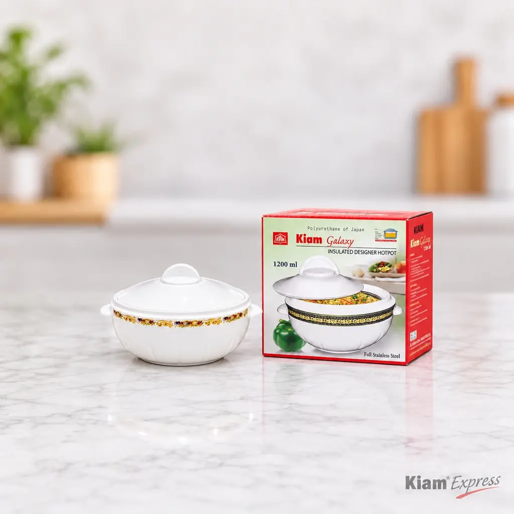 Kiam Galaxy Insulated Hot Pot with Lid – 1200ml