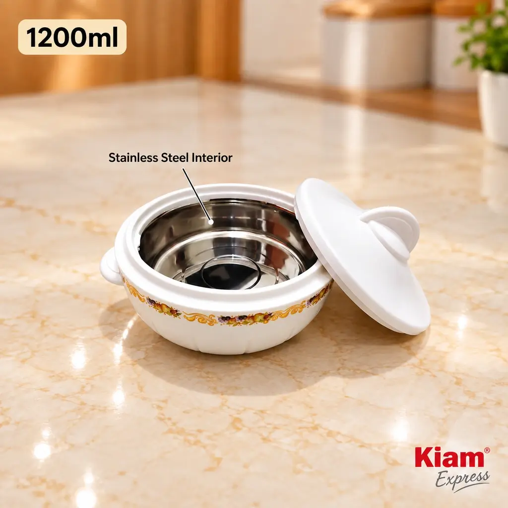 Kiam Galaxy Insulated Hot Pot with Lid – 1200ml