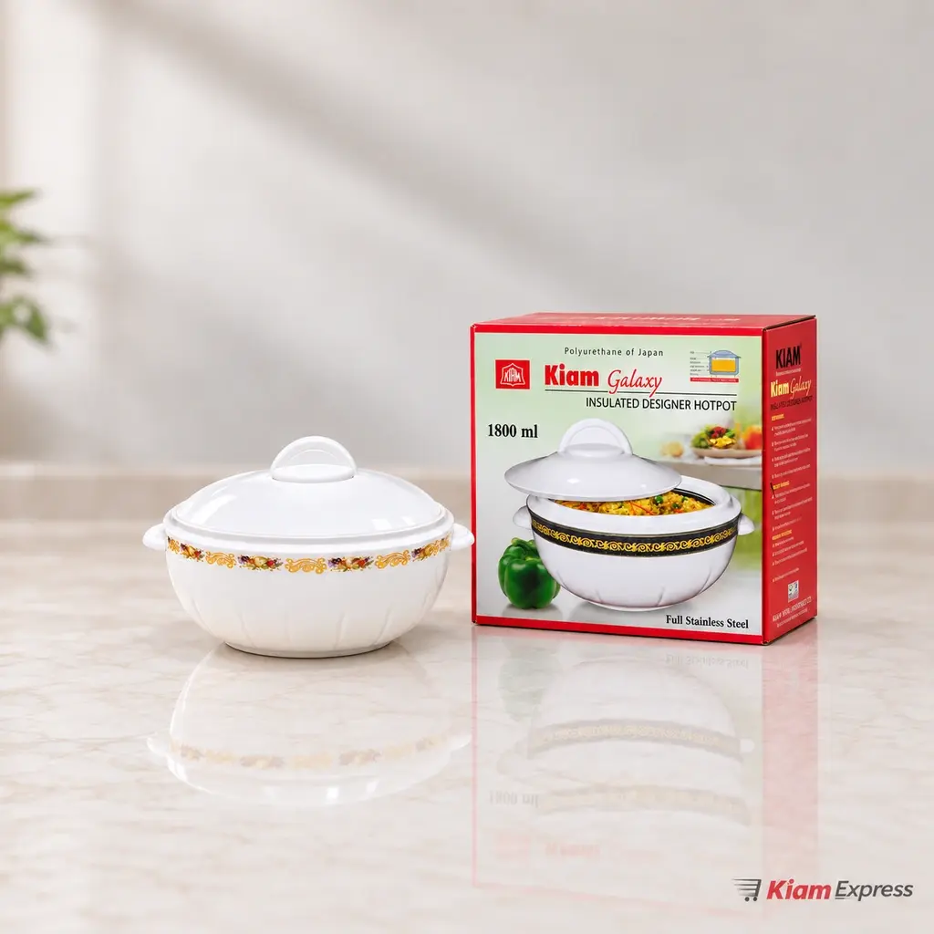 Kiam Galaxy Insulated Hot Pot with Lid – 1800ml