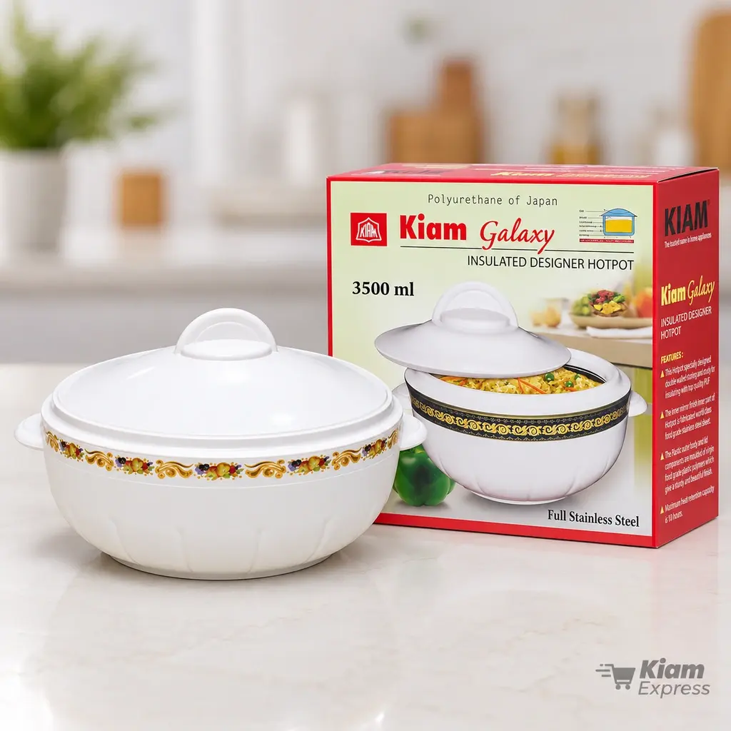 Kiam Galaxy Insulated Hot Pot with Lid – 3500ml