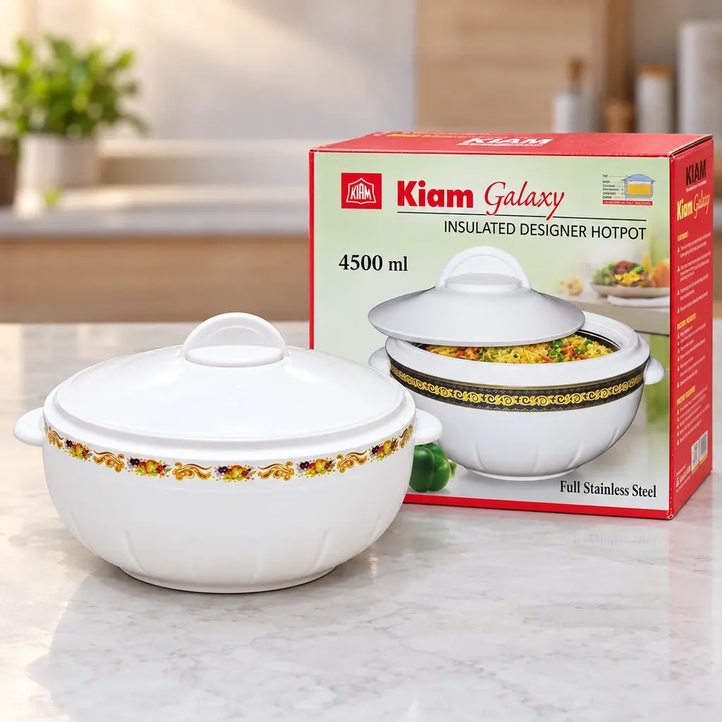 Kiam Galaxy Insulated Hot Pot with Lid – 4500ml