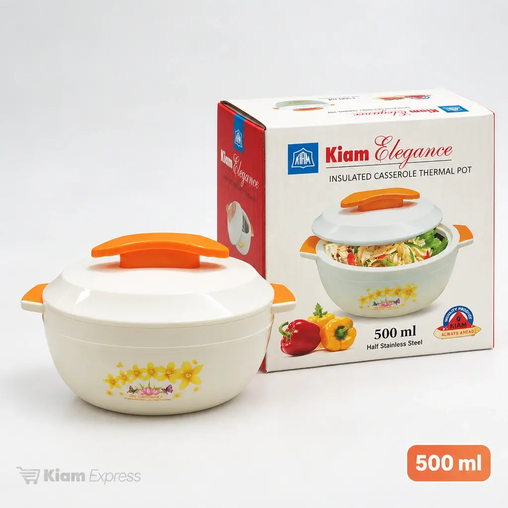Kiam Elegance Insulated Casserole Thermal Pot with Lid – 500ml