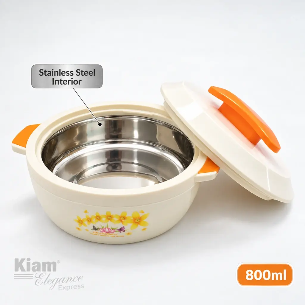 Kiam Elegance Insulated Casserole Thermal Pot with Lid – 800ml