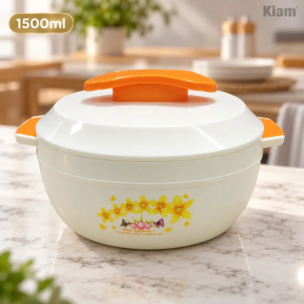 Kiam Elegance Insulated Casserole Thermal Pot with Lid – 1500ml