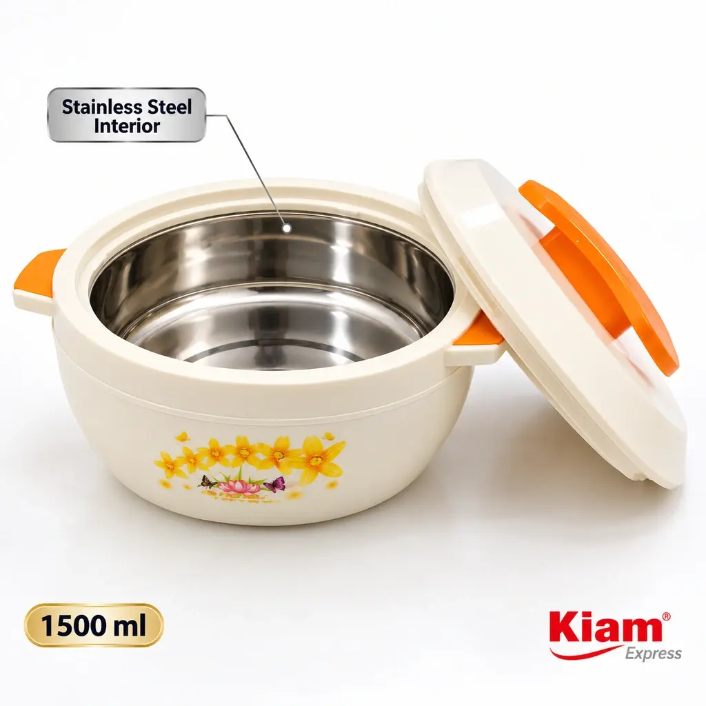 Kiam Elegance Insulated Casserole Thermal Pot with Lid – 1500ml