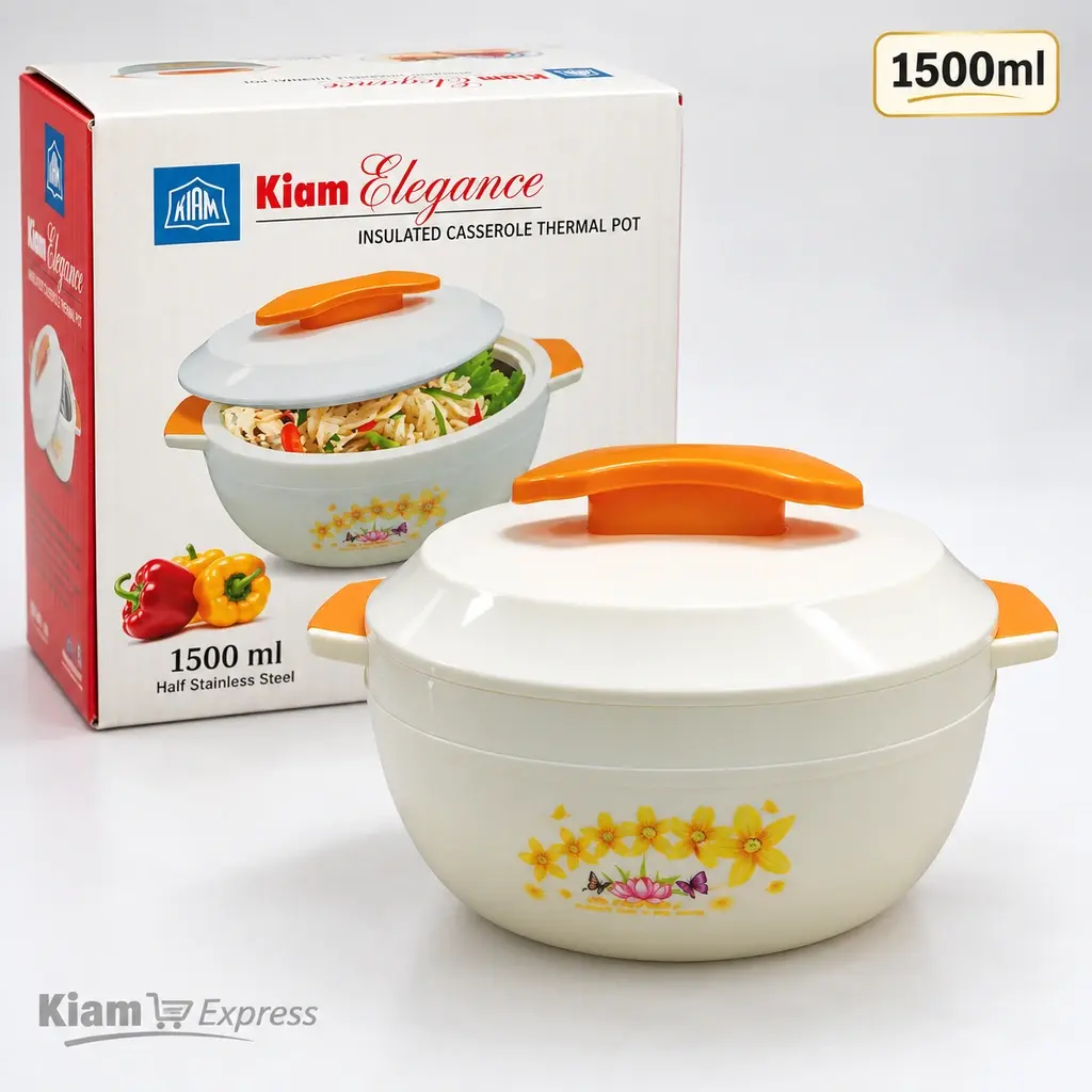 Kiam Elegance Insulated Casserole Thermal Pot with Lid – 1500ml