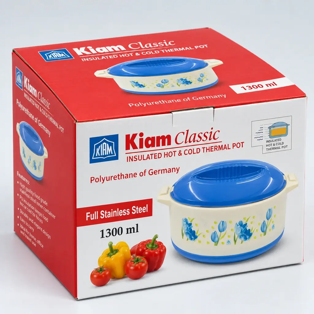 Kiam Classic Half Steel Hot Pot HS– 1300ml