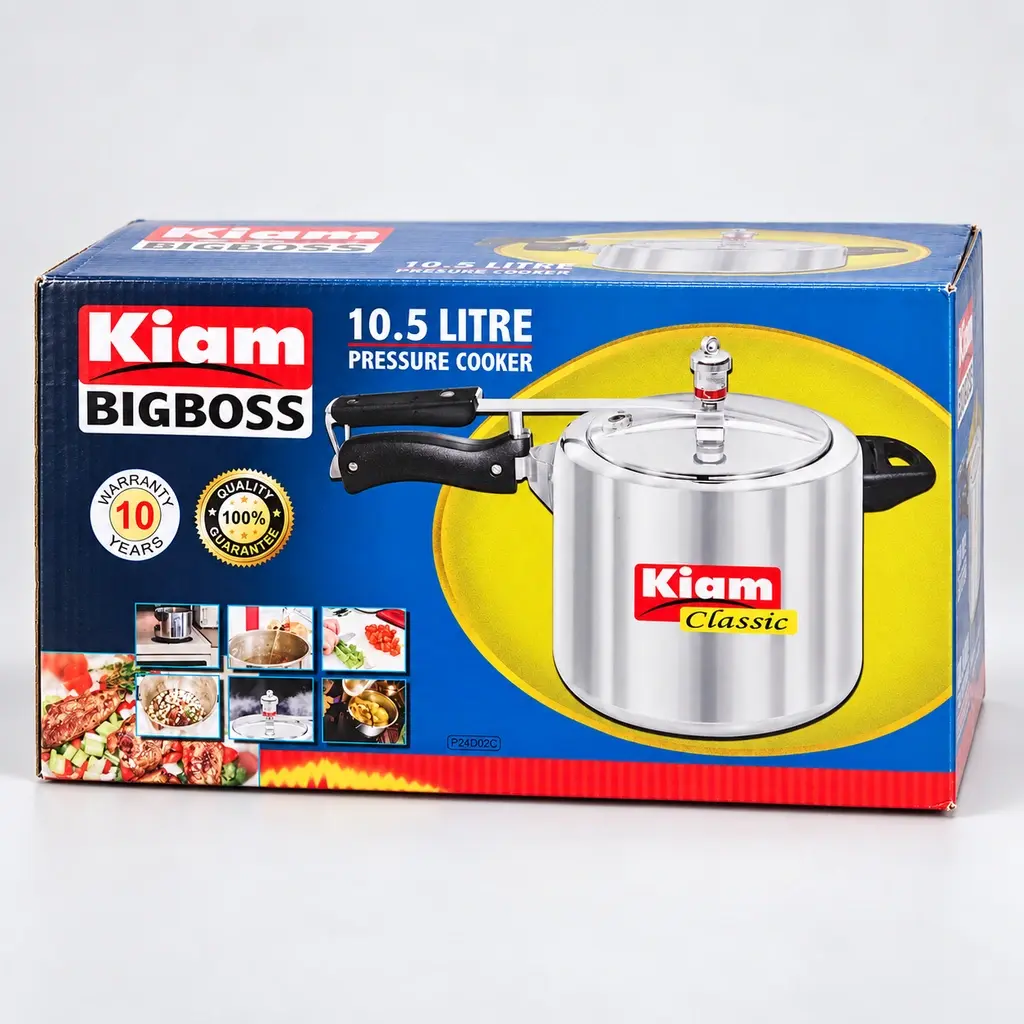 Kiam BIGBOSS Pressure Cooker with Lid – 10.5L