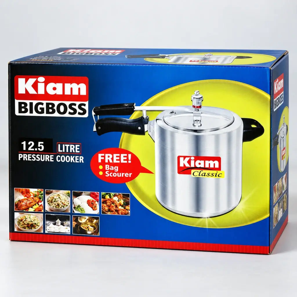 Kiam BIGBOSS Pressure Cooker with Lid – 12.5L