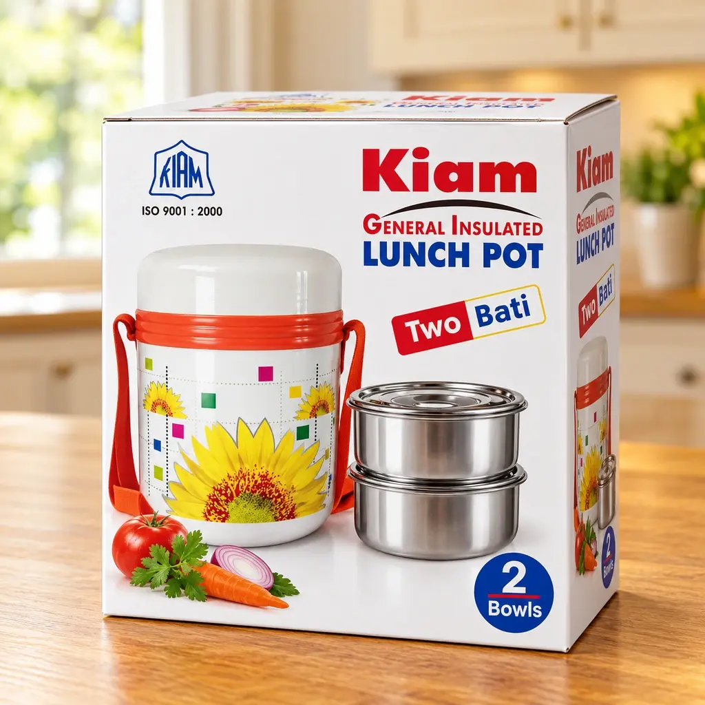 Kiam General Insulated Lunch Pot – 2 Bowls