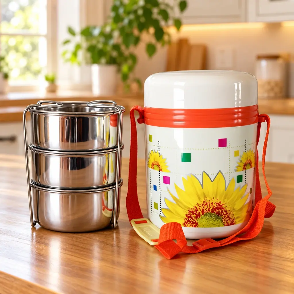 Kiam General Insulated Lunch Pot – 3 Bowls