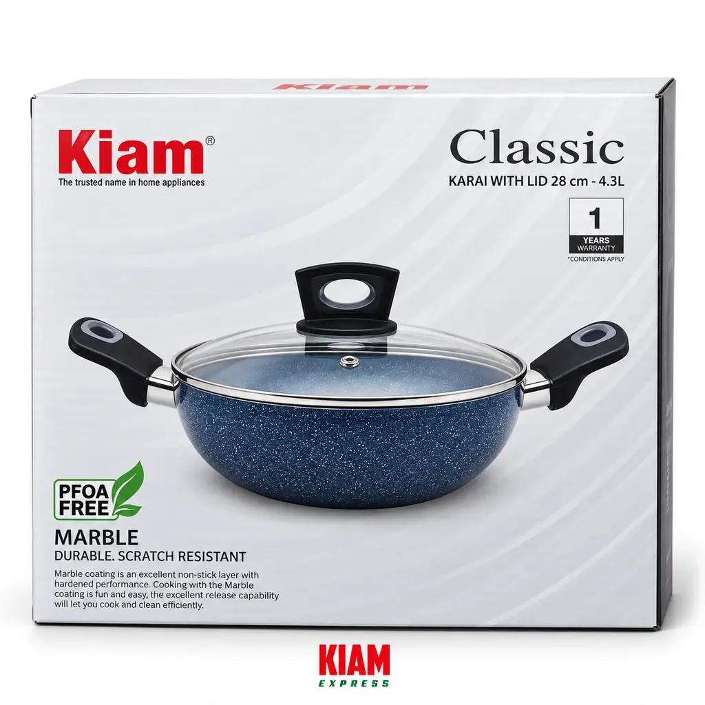 Kiam Classic Marble Coated Karai  – 28cm, 4.3L