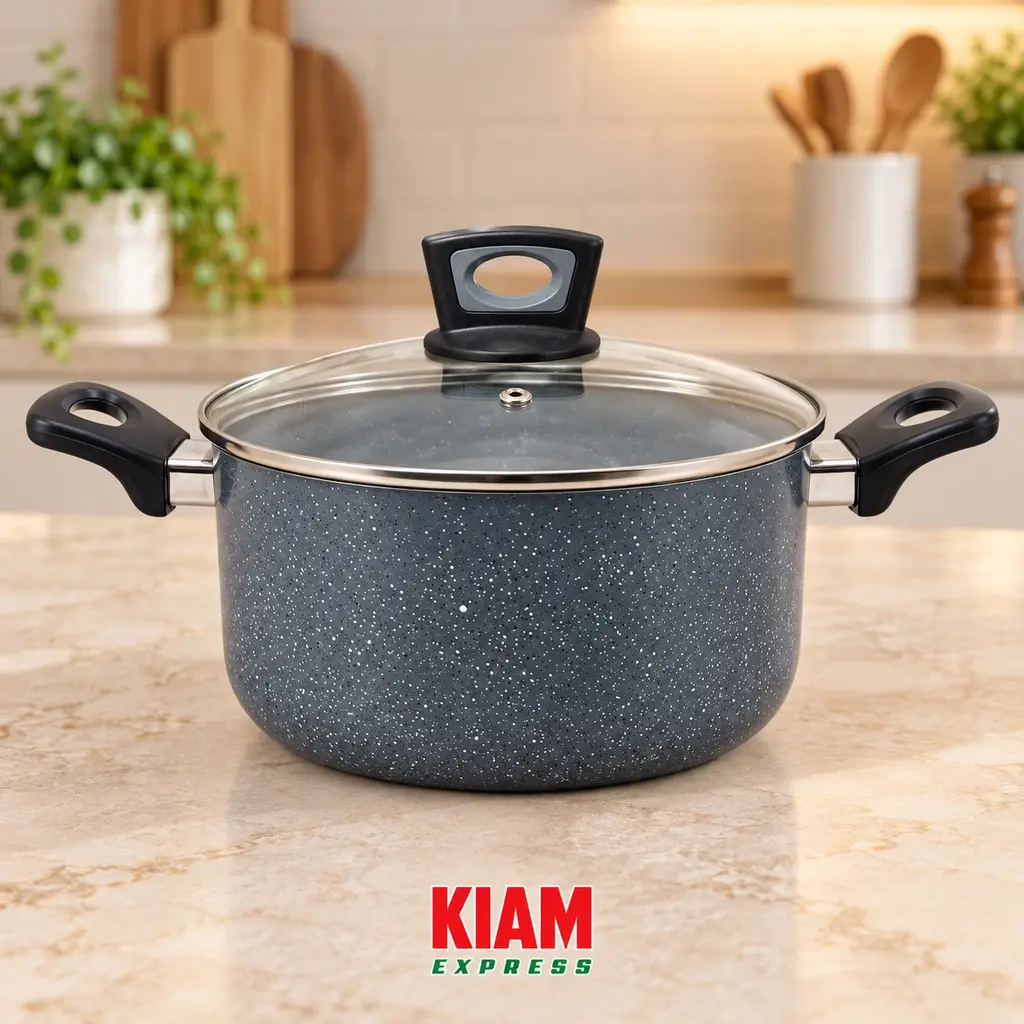 Kiam Marble Coated Casserole  – 20cm, 2.4L
