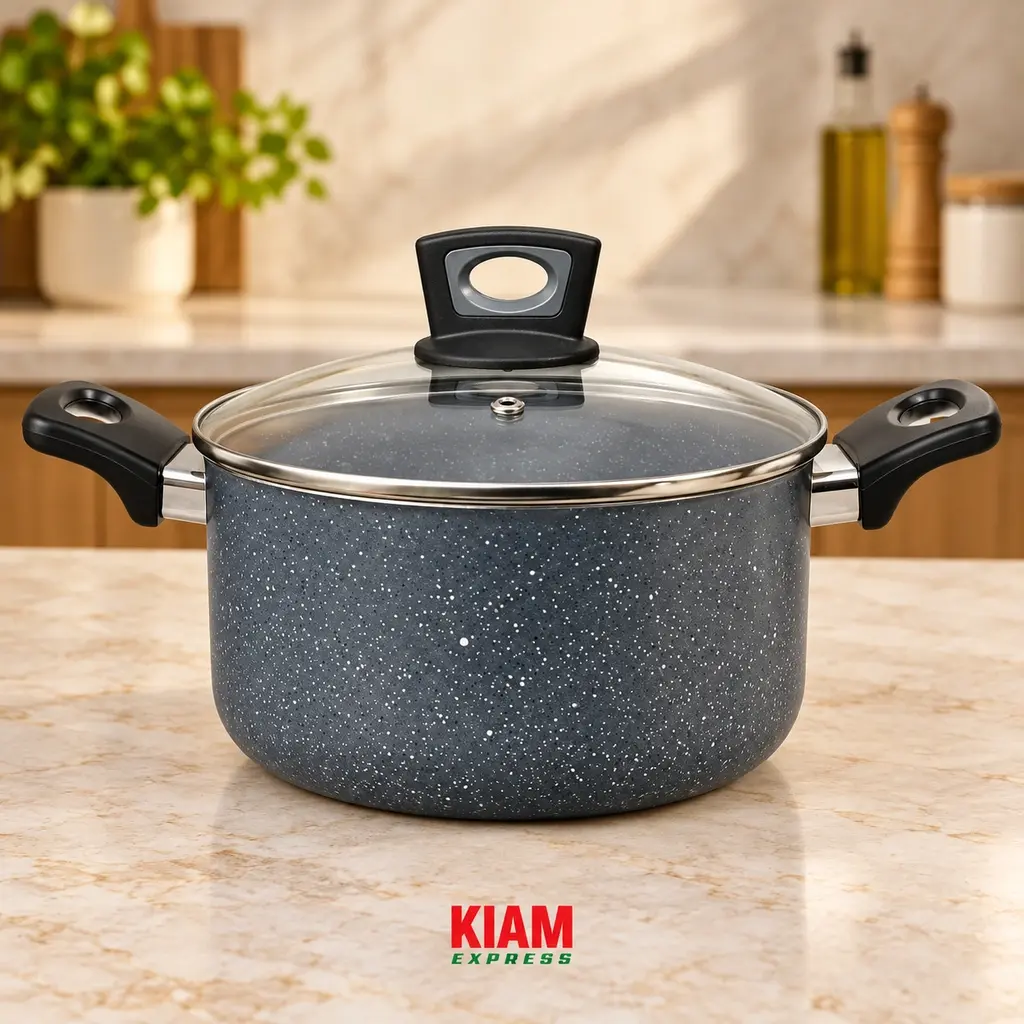 Kiam Marble Coated Casserole  – 24cm, 4.1L