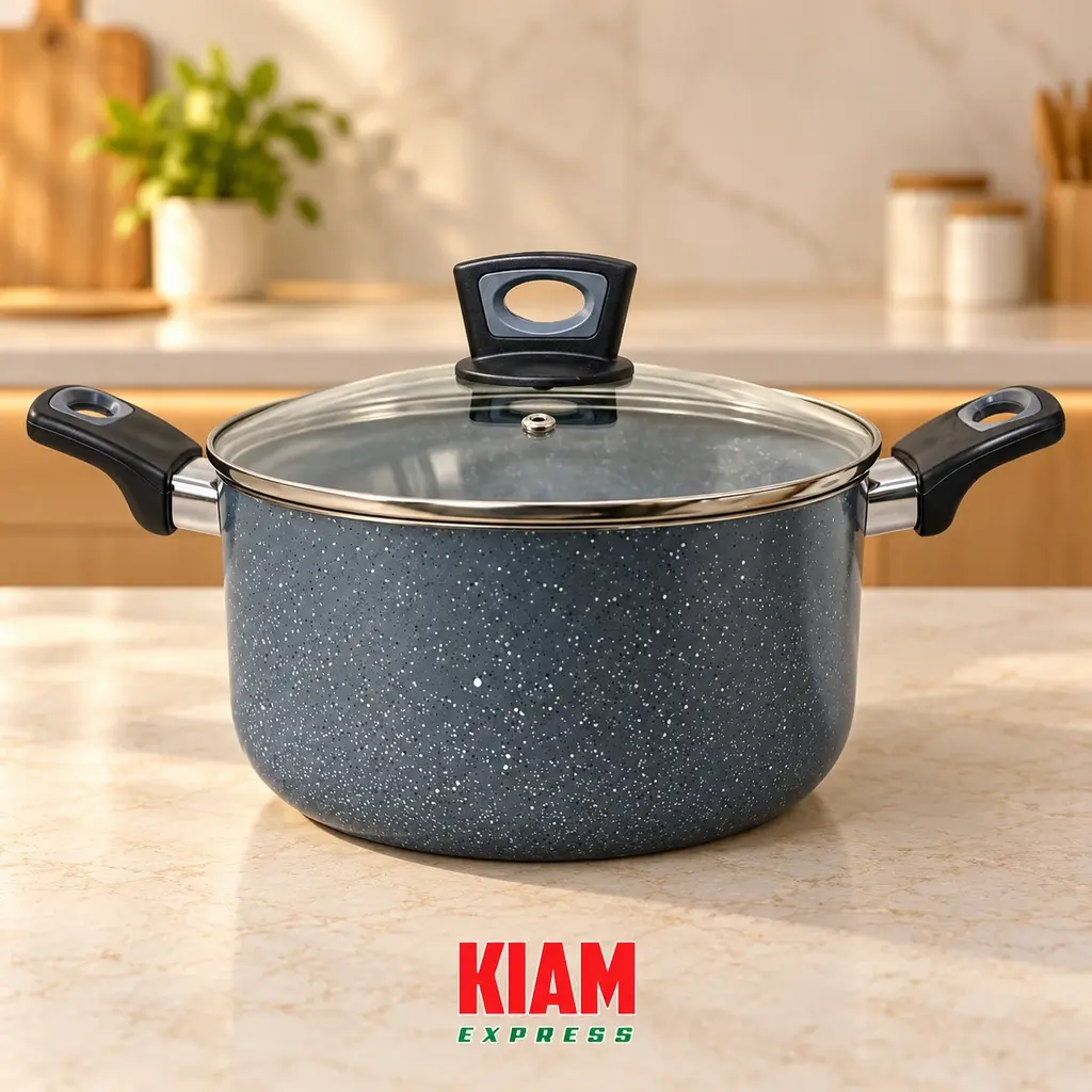 Kiam Marble Coated Casserole  – 26cm, 5.0L