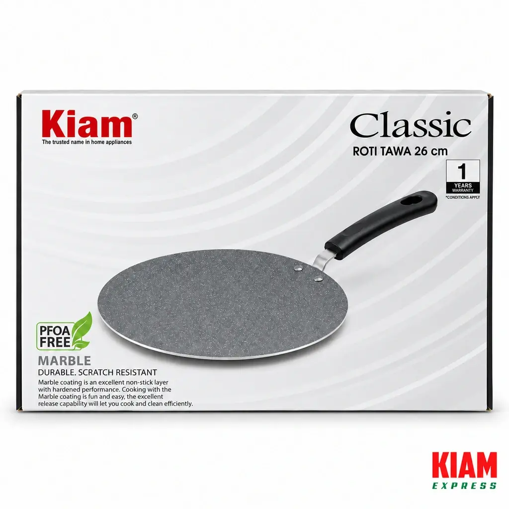 Kiam Marble Coated Roti Tawa – 26cm