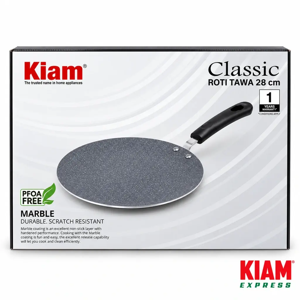 Kiam Marble Coated Roti Tawa – 28cm