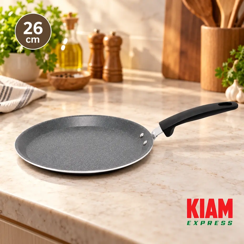 Kiam Marble Coated Dosa Tawa (Heavy Thick) – 26cm