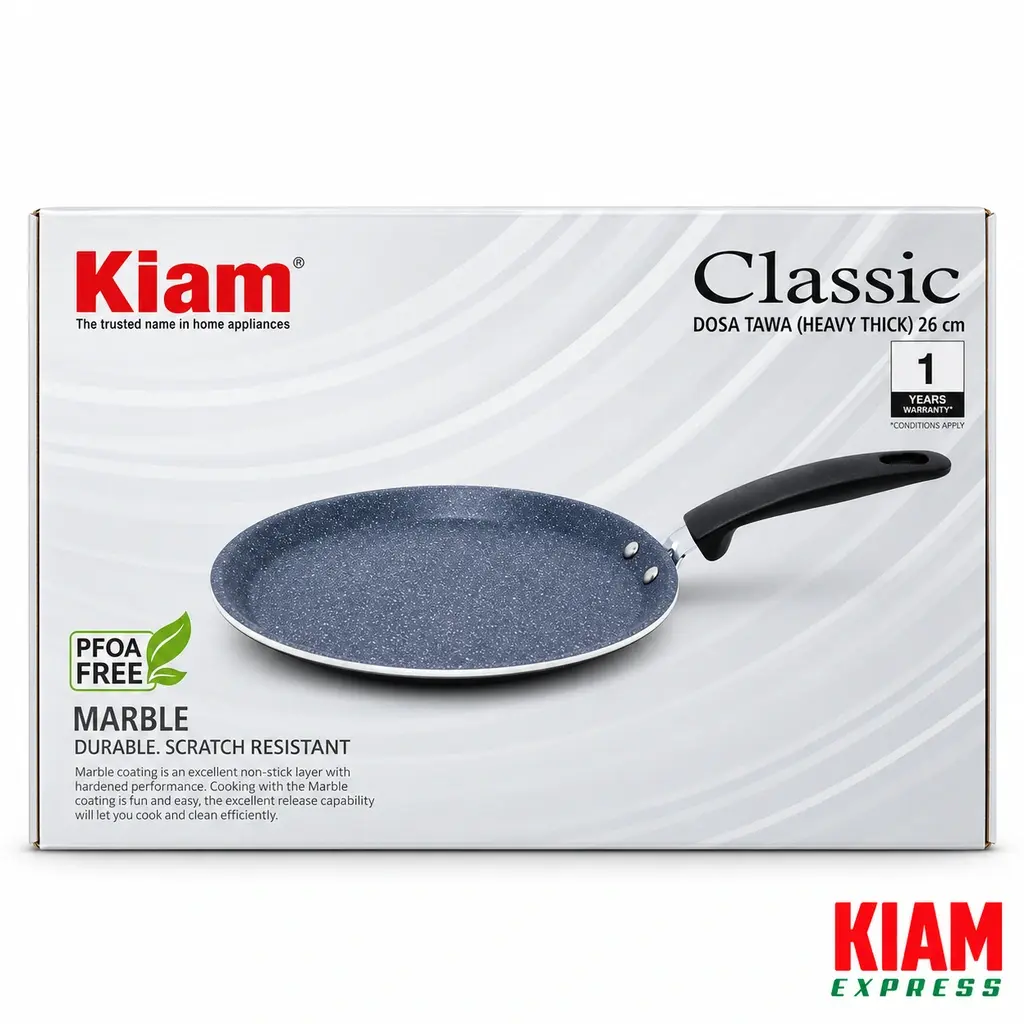 Kiam Marble Coated Dosa Tawa (Heavy Thick) – 26cm